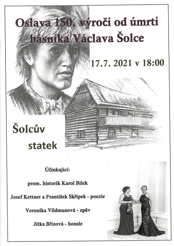 POETICKÝ POŘAD K 150 VÝROČÍ ÚMRTÍ BÁSNÍKA VÁCLAVA ŠOLCE