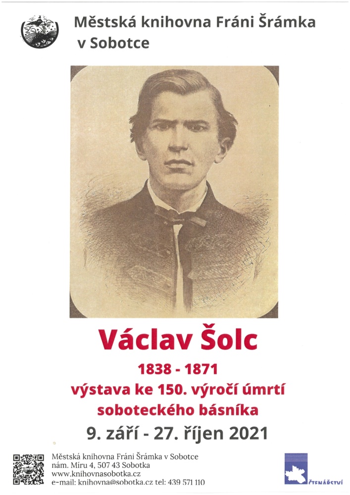 VÝSTAVA KE 150. VÝROČÍ ÚMRTÍ BÁSNÍKA VÁCLAVA ŠOLCE