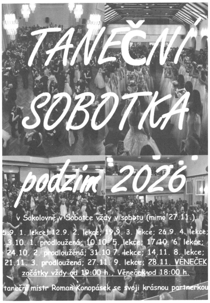 PŘIHLÁŠKA DO TANEČNÍCH 2026