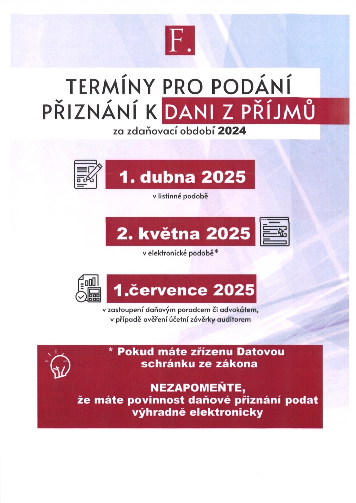Přiznání k dani z příjmů fyzických osob 